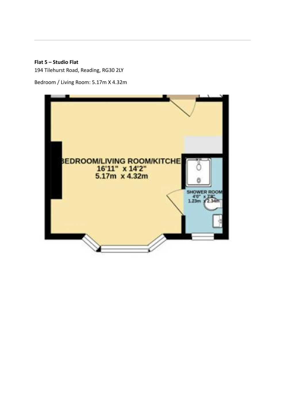 Flat 5 floor plan details
