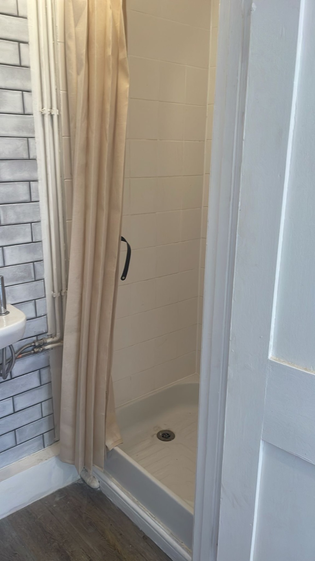 Bathroom and shower area view